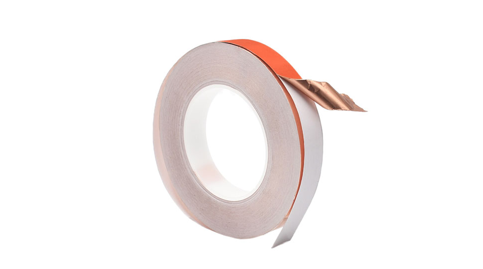 Copper tape with non-conductive adhesive